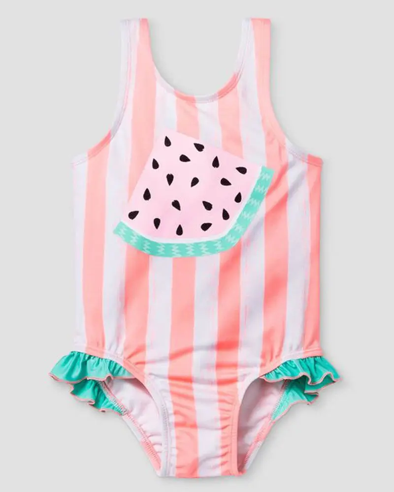 NWT Gymboree Girls Watermelon Swimsuit Toddler many sizes UPF 50+ 