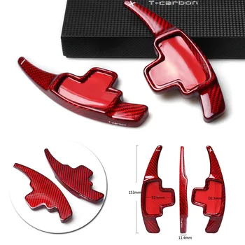

2Pcs Carbon Fiber Steering Wheel shift Paddle Shifter for Mercedes Benz A B C E GLA GLS M GL Class GLK SLK X166 W166 W218 X156