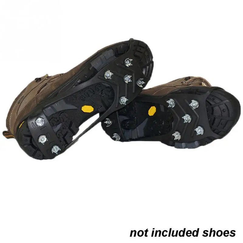 

1 Pair Winter Crampons Walking Anti Slip Ice Snow Route Camping Shoe Point Grip Climb Ice Crampon Stretch Tight Rubber Band