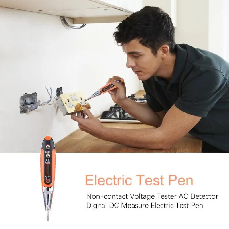 

Multi-functional Non-contact Voltage Tester AC Detector Pen Digital DC Measure Electric Voltage Test Pen Measuring Tools