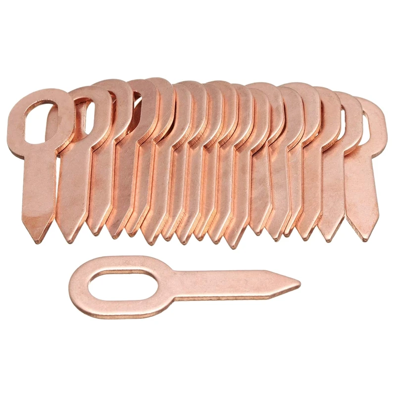 

50Pcs Copper Plated Oval Dent Puller Rings Car Body Paintless Lifter Puller Kit Dent Removal Repair Tool Auto Accessories