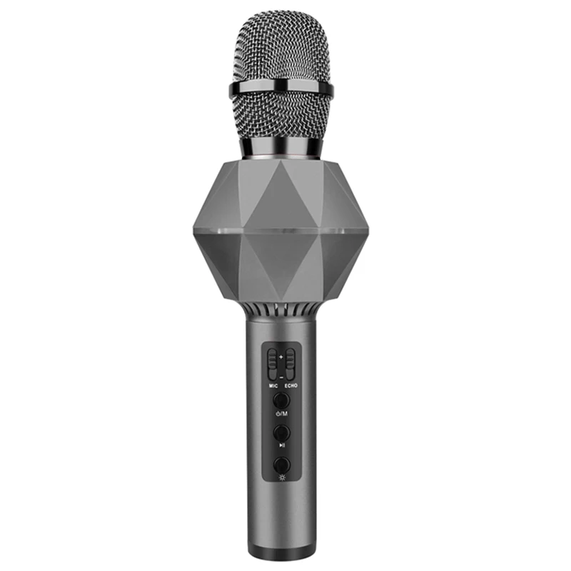 Топ K7 караоке с конденсатором и Bluetooth беспроводной микрофон металлический Kara Ok