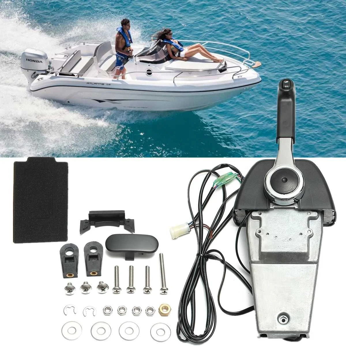 

Boat Outboard Remote Control Box 704 For Electric Start Yamaha-Outboards Premium Single Binnacle Control Streamlined Appearance