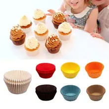 100 шт./компл. для маффинов кексов Бумага формы для выпечки маффинов коробка чашки чехол жиронепроницаемая Muffin лайнер поднос для вечеринок торт формочка, Инструменты для декорирования