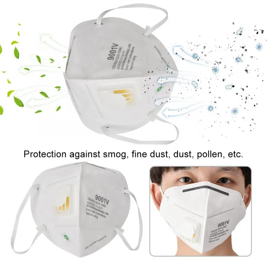 

10pcs Breathable Non-woven Anti PM2.5 Fog Dust Pollution Waterproof Face Mask 2019 NEW