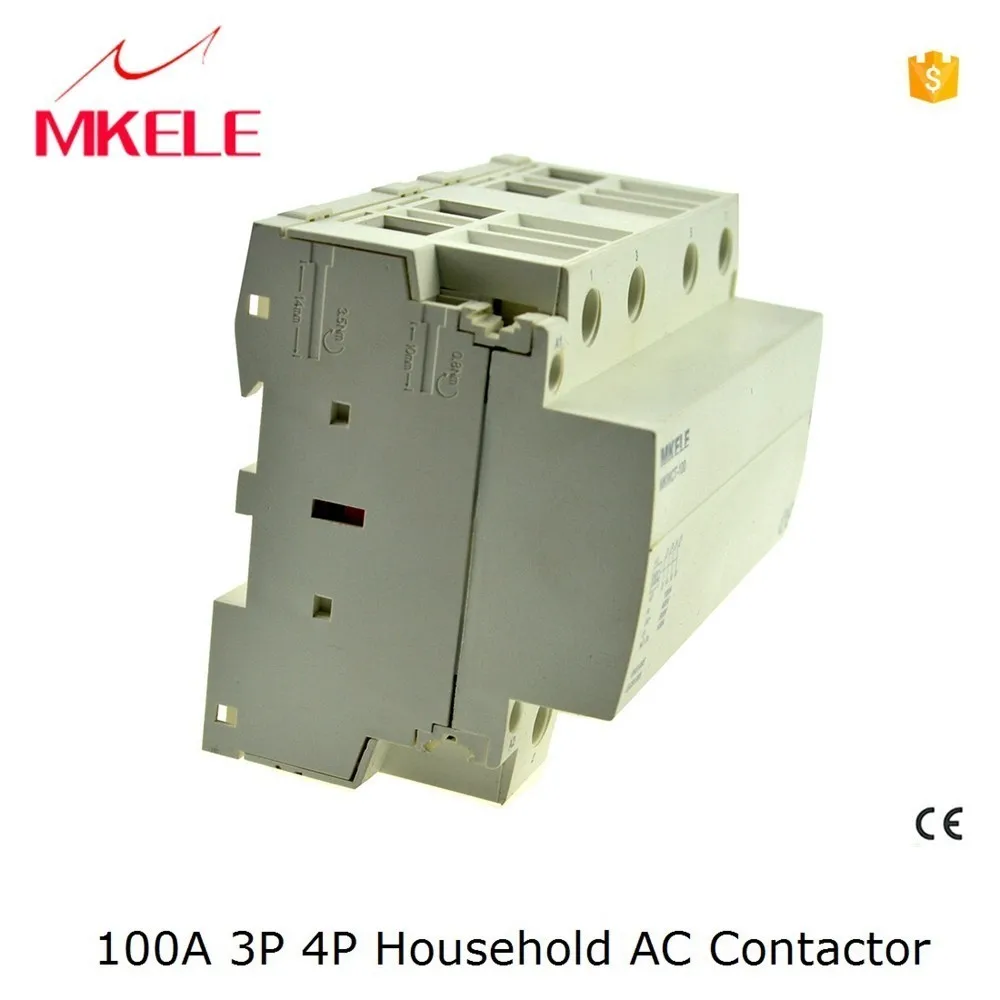 

MKWCT-100 new model! high current 4no contactor 100a contactor din rail modular contactors 4p 100a contactor