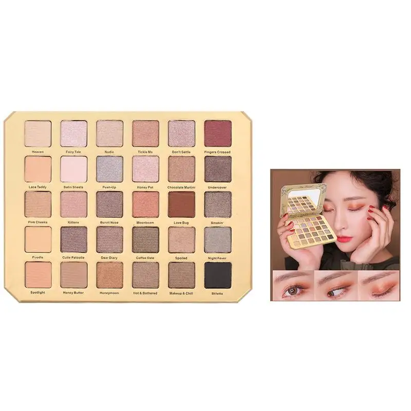 

Eyeshadow Pallete Professional 30 Colors Make Up Palette Matte Shimmer Glitter Pigmented Eye Shadow Powder