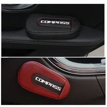 Мягкая Кожаная подушка для ног наколенник подлокотник аксессуары для салона автомобиля для джипа компаса