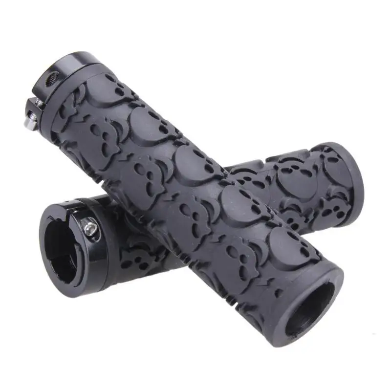 

new style Skull Mountain Bikes Bicycles Lockable Handlegrip Handlebar mountain bike Grips Sleeve black Lockable handgrips
