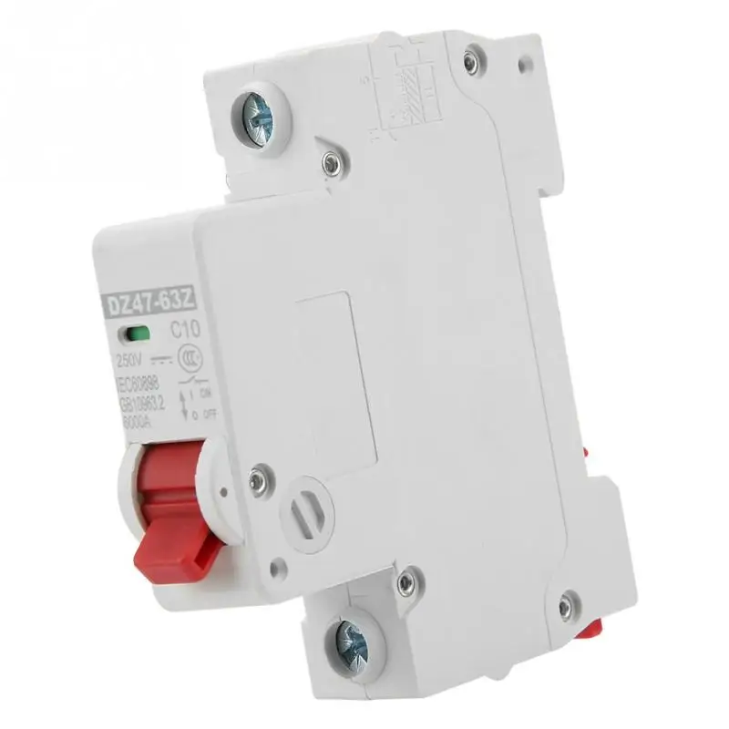 DZ47 63Z 1P 10A DC миниатюрный выключатель утечки воздуха переключатель