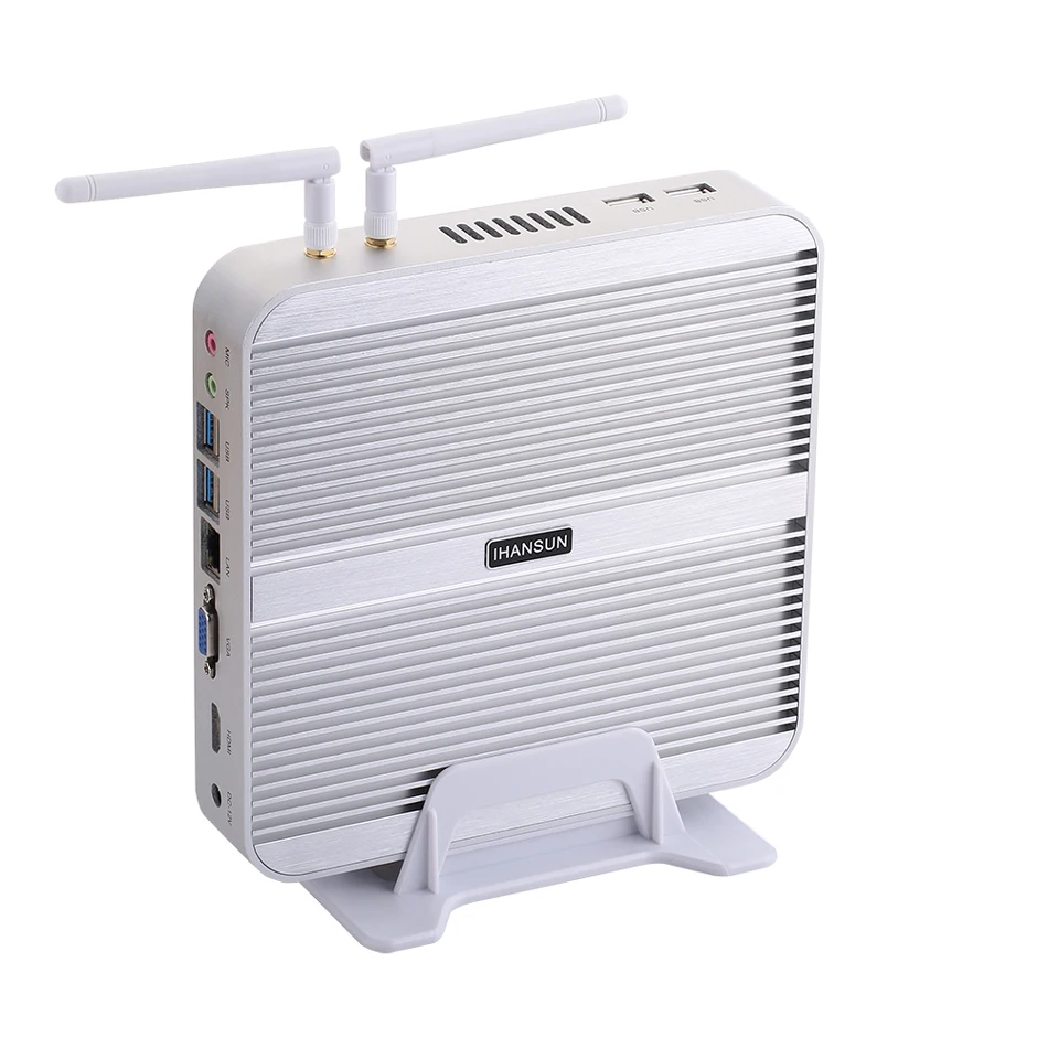 ^*Best Offers Fanless Mini PC,Intel Core I3 4005U,Windows 10/Ubuntu,Silver,[HUNSN BM01L],(WiFi/1HD/1VGA/4USB3.0/2USB2.0/1LAN)