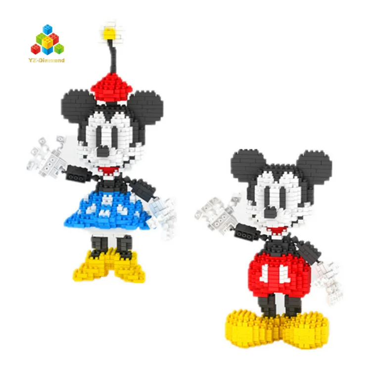 

Small Blocks Anime Minnie Building Bricks Cartoon brinquedos Model Toy Auction Figures Kids Gifts Children Present 66515-66516