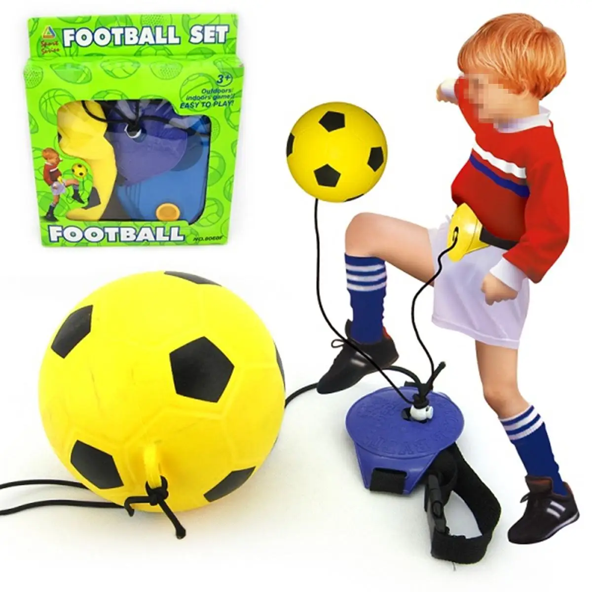 Футбольный мяч детей вспомогательный ремень для велосипедного спорта дети тренировочное оборудование для футбола Kick соло футбол тренер Kick