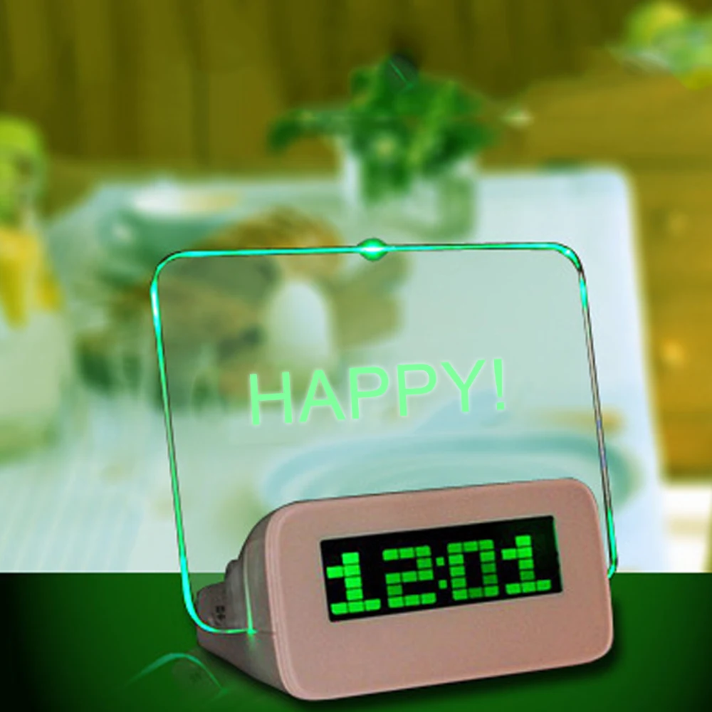 Message Board Digital Alarm Clock LCD Electronic Clock Large Screen Romantic Fluorescent Light Mute Alarm Clock Message Board Digital Alarm Clock LCD Electronic Clock Large Screen Romantic Fluorescent Light Mute Alarm Clock