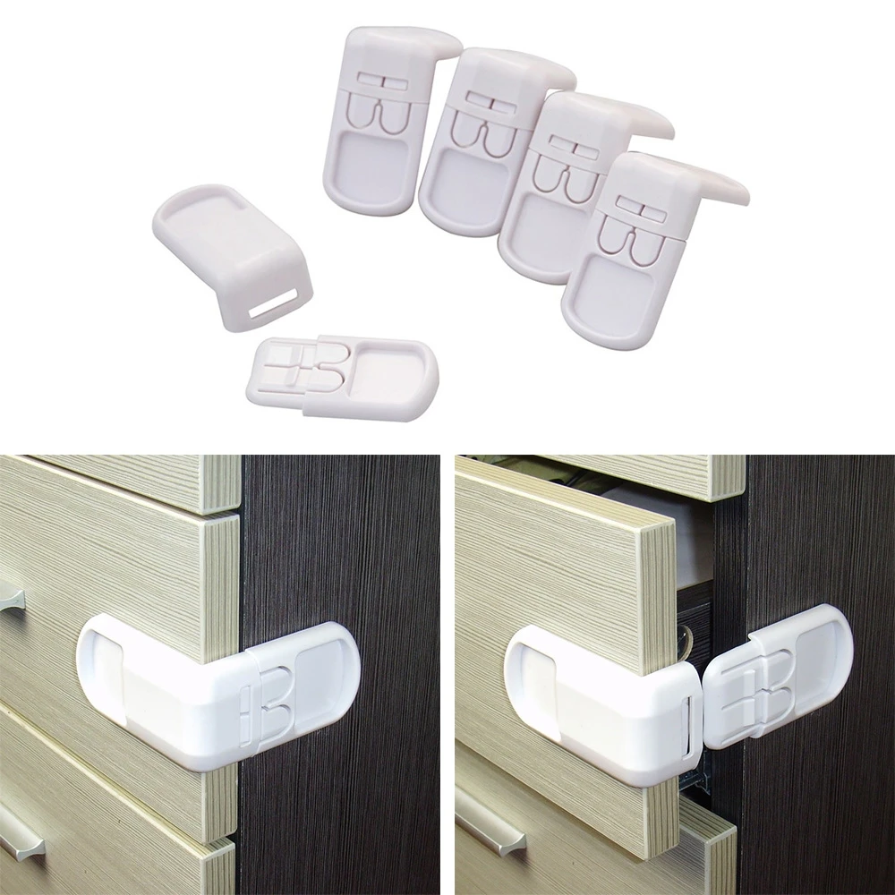 10PCS Drawer locks For Children Safety Lock Door Safety Buckle Prevent