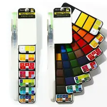 Новинка-набор Пигментных красок одноцветная акварель с акварелью для рисования акварельные краски складной костюм