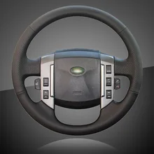Auto Treccia Volante Della Copertura per Land Rover Vecchio Range Rover Sport 2005-2008 Auto Interni Treccia Sul sterzo Copertura Della Ruota di Copertura