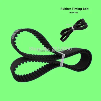 

5 Pieces HTD 8M 360mm 45 teeth, HTD8M 360 Rubber Timing belt, width 10 20 25 30mm, Arc tooth Transmission belt