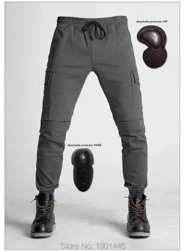 

Free shipping Liong biker motorcycle CARGO pants work wear many pocket combat army style straight loose trousers motorbike jeans