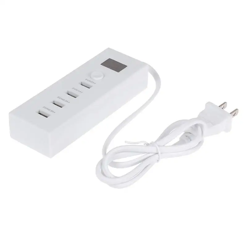 Универсальный 4 Порты usb Smart Зарядное устройство 5 V 0.5A/1A/2A 20 W Питание Быстрая зарядка для путешествий для мобильного телефона/планшета/MP3 США Plug