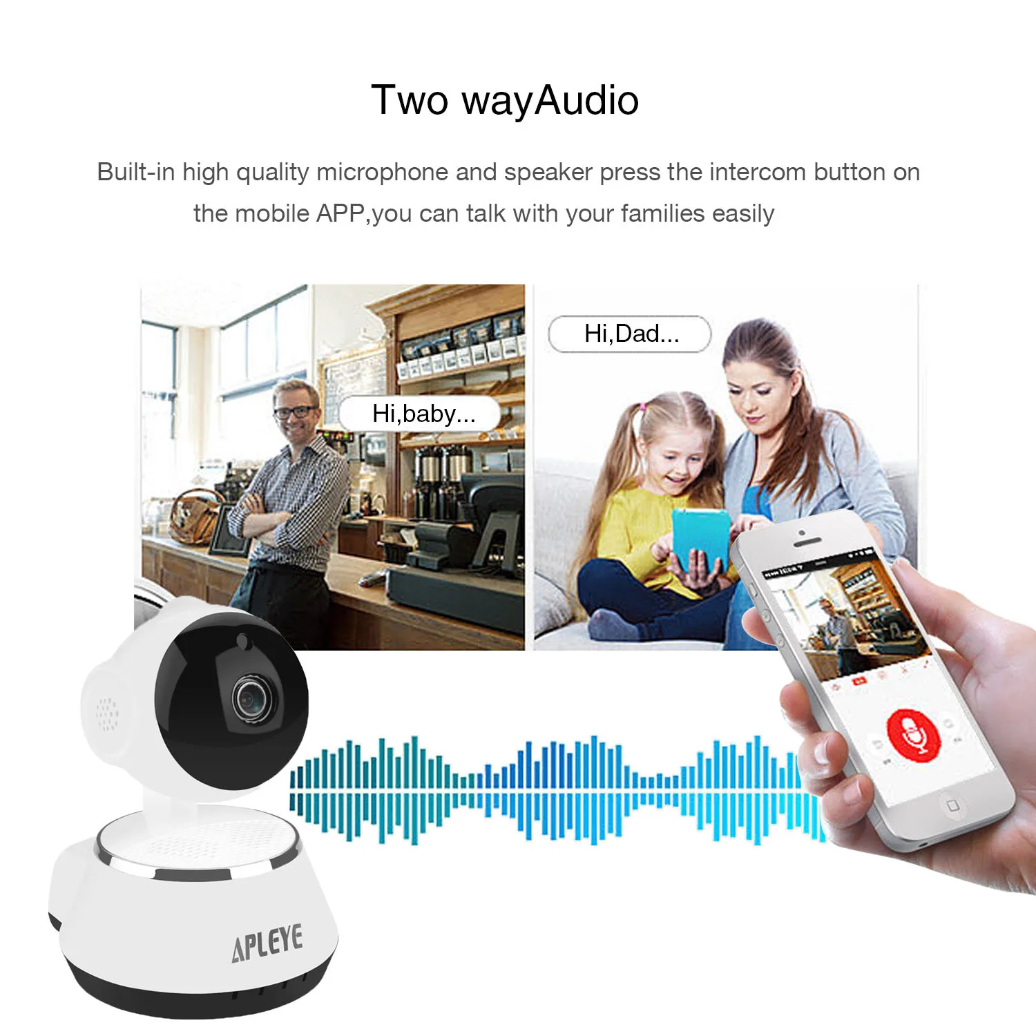 Беспроводная камера видеонаблюдения 2 МП Wi Fi 1080P IP 4G ИК подсветка ночное видение