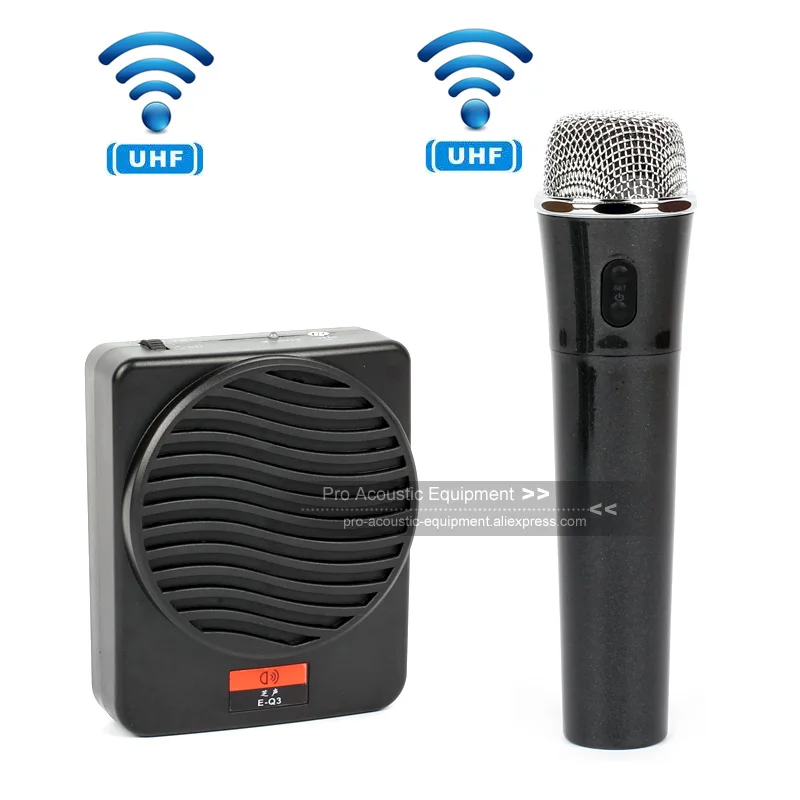 

Portable Wireless Megaphone PA System Voice Amplifier Hand Mic Booster Teaching Speaker Handheld Microphone Tour Guide Coach
