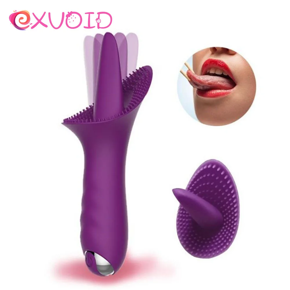 Вибратор для языка EXVOID оральное лизание вагины массаж точки G Стимулятор клитора
