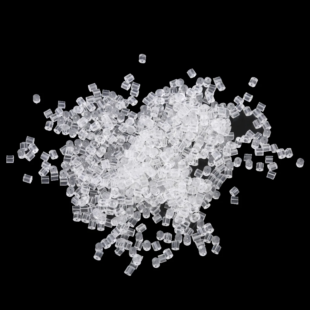 

Phenovo 1000pcs 3mm Clear Rubber Earring Stoppers Earring Findings Backs Nuts for Post or Hook Earrings