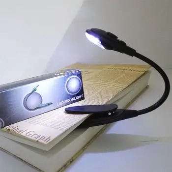 

Mini LED Book Light Flexible Bright Clip on LED Lamp Light Book Reading Lamp For Travel Bedroom Book Reader Gift