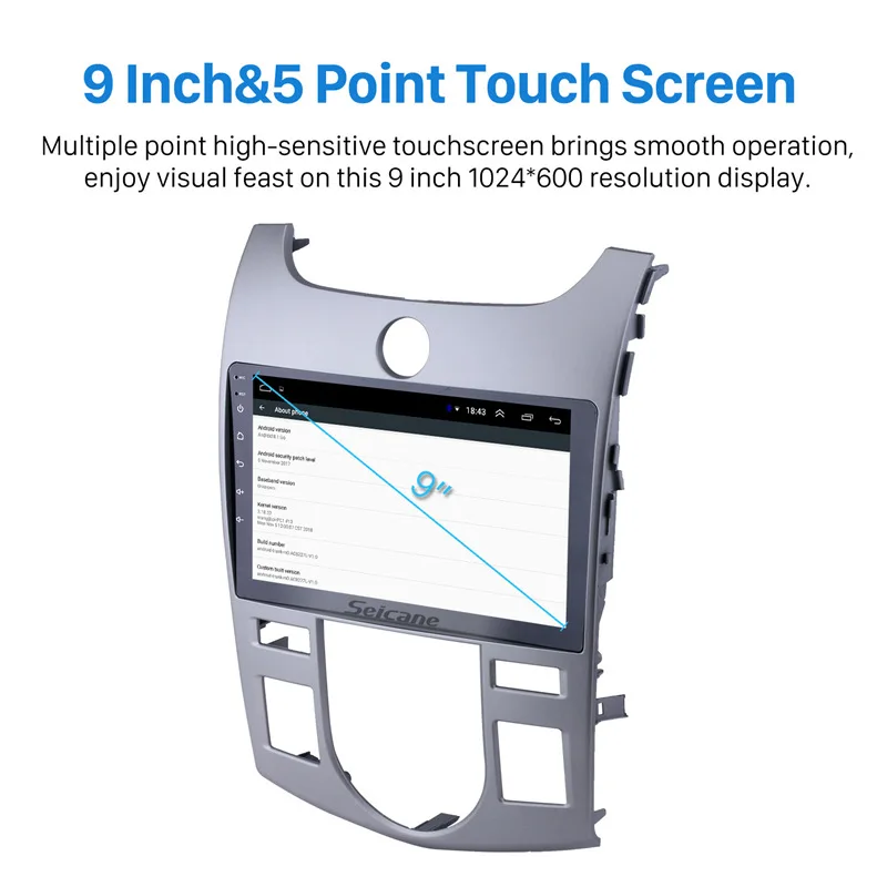 Clearance Seicane Android 8.1 9 Inch 2Din Car Radio Tochscreen GPS Multimedia Player Head Unit For KIA Forte(AT) 2008 2009 2010 2011 2012 2 Clearance Seicane Android 8.1 9 Inch 2Din Car Radio Tochscreen GPS Multimedia Player Head Unit For KIA Forte(AT) 2008 2009 2010 2011 2012 2