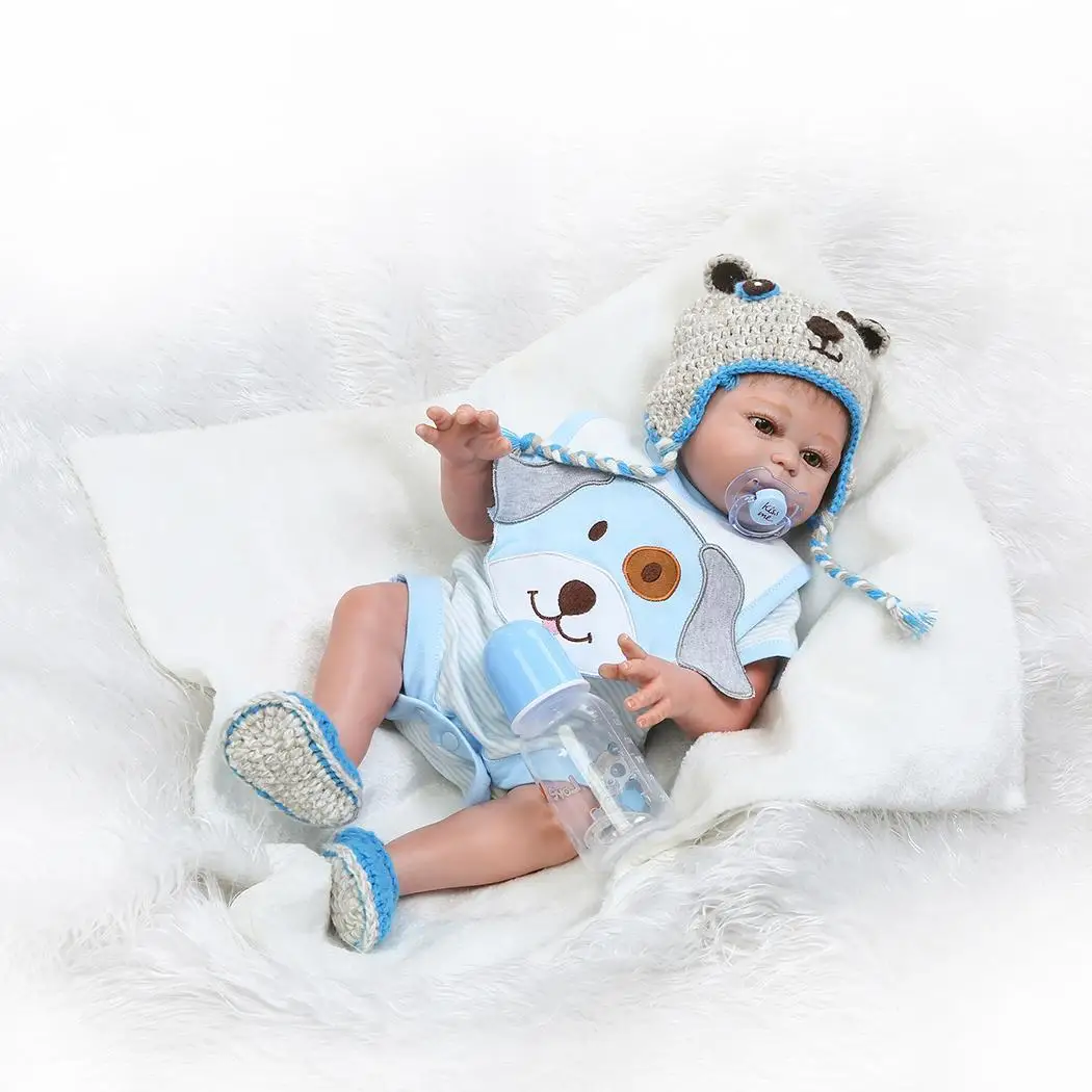 

Reborn Silicone Opened Eyes Toys Reborn Baby Doll Reborn Full bonecas Gifts Children Baby For Doll Alive Vinyl Boy