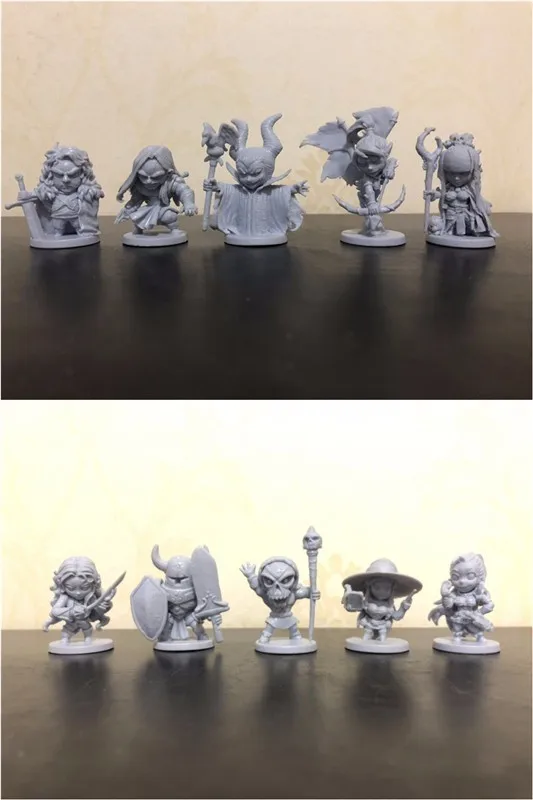 

1/72 Plastic Model Kits Arcadia Hero Quest 10 Pieces Scale Models Miniature People Figures Toys For Children DIY Kit Clearance