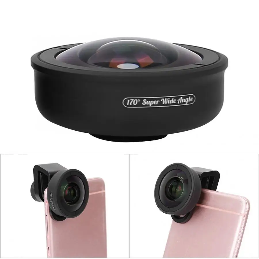 

APEXEL Universal External 170 Degree Super Wide Angle Lens with Clip Holder for Mobile Phone