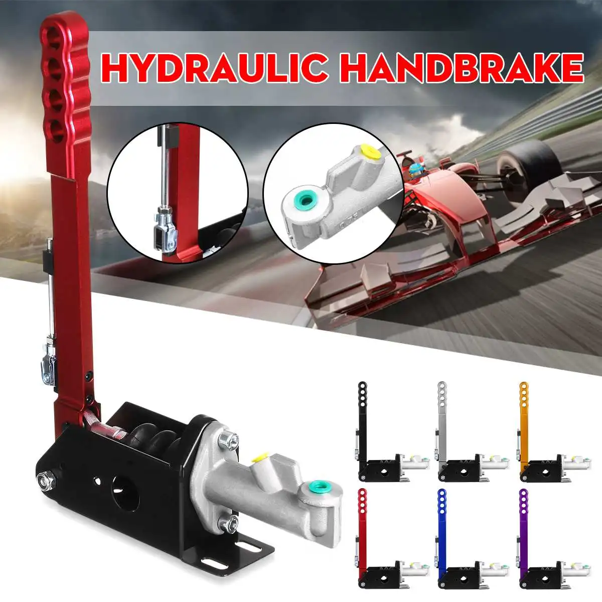 

34cm Vertical Hydraulic Handbrake Hydro Racing E-brake Drift Rally Lever Gear Locking