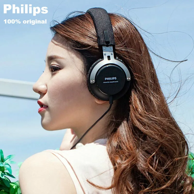 Оригинальная Проводная гарнитура Philips Shl3565 с басами, разъем 3,5 мм, регулируемая повязка на голову, музыка и кино для смартфона HAUWEI xiaomi