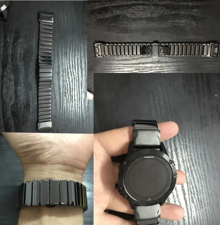 

Gengshi Quick Fit Ceramic Wristband for Garmin Fenix 6 6X Pro Solar