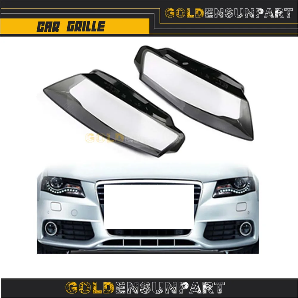 Compare Audi A4 B8 09-12 Links en Rechts Front Kit Cover Lens 2 stuks Fit voor Koplampen + Lijm
