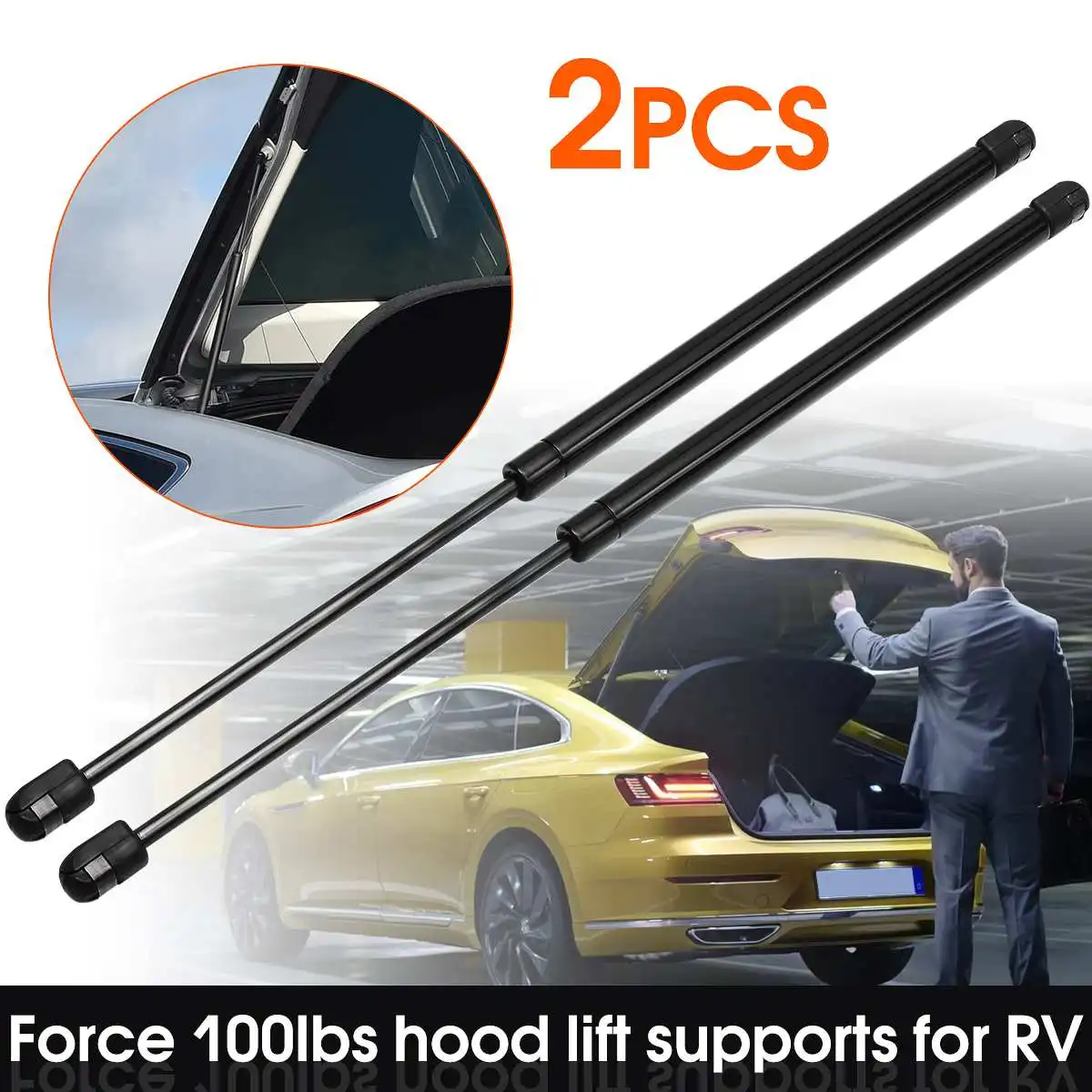 

20 inch Force 100lbs Lift Support Shock Strut Arm Gas Spring Rod Strut For RV 612301 612305 612322