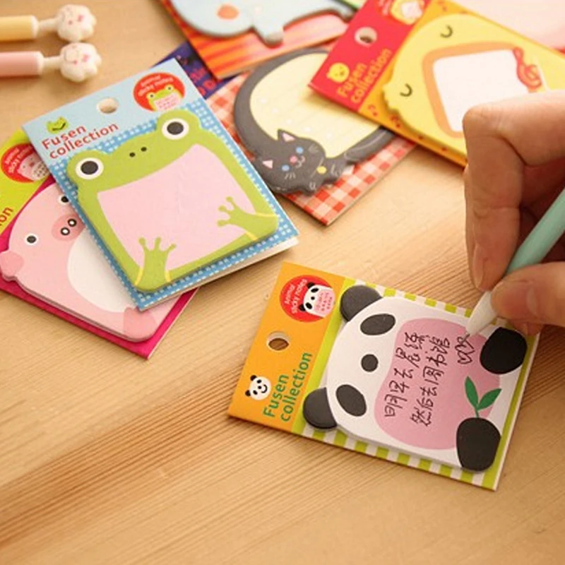 

Popular Animal Series office School Supplies Cute DIY Hot Sale Memo Pad Sticker Paper Bookmark Sticky Notes High Quality 1PC