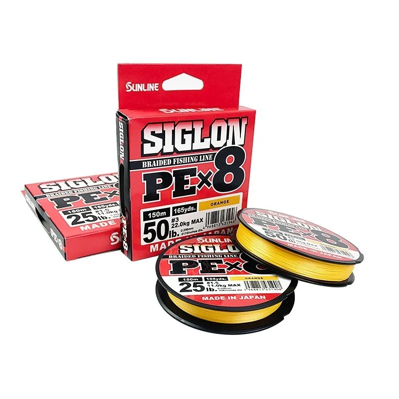 100% оригинальная брендовая плетеная леска Sunline Siglon Pe X8 5 50 фунтов 150 м 200 разные