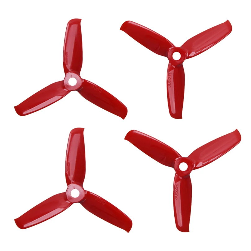 

10 pairs Gemfan Flash 3052 3.0x5.2 PC Propeller Prop 5mm Mounting Hole for 1306-1806 Motor RC Drone Blue Red Pink Black