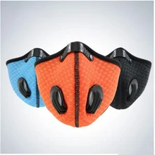 Черный унисекс лицевая маска против пыли PM2.5 фильтр спортивный стиль маски для защиты от загрязненного воздуха на открытом воздухе Анти-Туман Маска от дыма LF-020