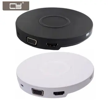 

CYDZ HDMI 4K VGA 1080P Type-C USB-C Adapter with Wireless Charge for Laptop & Mac book & iPhone USB-C Digital AV Multiport Adapter