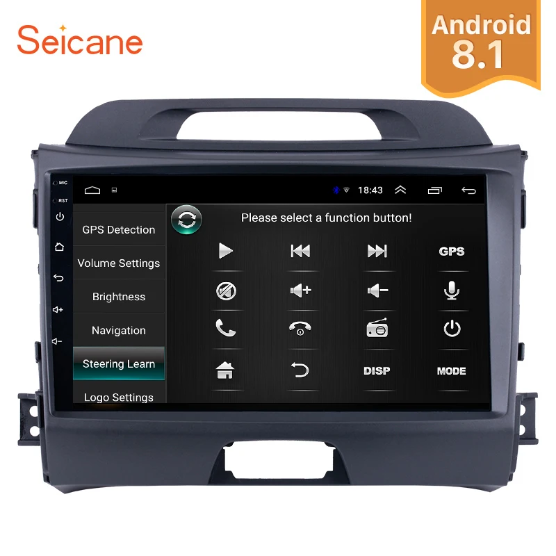 Seicane 9 дюймов Android 10 0 API 29 GPS автомобиль радио для KIA Sportage 2010 2011 2012 2015 2Din Wifi