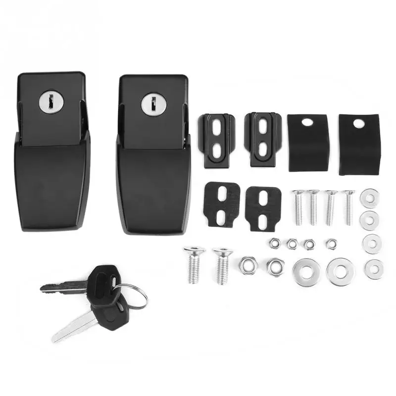 Anti Theft Car Hood Latch Lock Kit Assembly with Keys for Jeep Wrangler