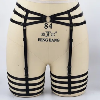 

Hot Sexy Garter Belt Bondage Harness Elastic Belt Hollow Out Leg Suspender Strap For Gothic Girls