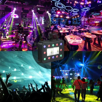 

LEDs Mix Strobe Par Lamp RGBW Beam LED Multifunctional DMX Flash Lights DJ Party Club Show Holiday Stage Lighting Red Green Blue