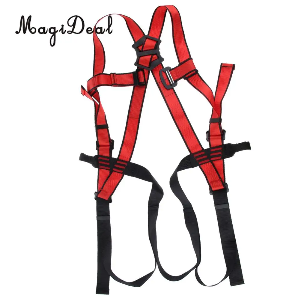 

Full Body Safety Rock Climbing Arborist Tree Rappelling Harness Seat Belt Outdoor Sports Fall Arrest Equipment