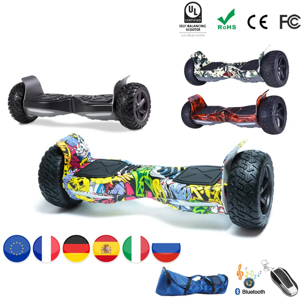 Внедорожный Ховерборд Hummer SUV Gyropode Hoverboard Bluetooth Overboord скейтборд электрический