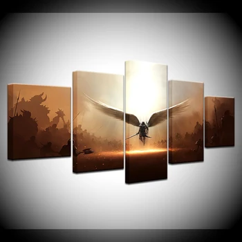 

5 Panels Wallpapers modern Modular Poster art Canvas painting for Living Room Home Decor Shipped 24 Hour